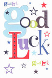 The energy of encouragement leaps from this dynamic good luck card-a true South Kensington treat, perfect for lighting up milestones big or small. The phrase 'Good Luck' dances across the card, each oversized letter painted in soft blue, bold red, earthy green, and majestic violet, brought together with a designer's keen eye for balance and color. Stars in navy, lavender, and lime find their places throughout the crisp white background, resembling a sky full of possibilities above the historic streets and leafy avenues near the V&A Museum. Although the texture is smooth and flat, there's a satisfying sturdiness in the high-quality card, promising a pleasing feel that matches its cheerful intent. This is the card you'd choose when sending best wishes to someone starting a new venture in South Kensington or embarking on studies nearby-a token that feels as sincere as a friend's embrace. With every playful detail, from the glimmer of stars to the joyful burst of color, the card offers a visual and emotional pick-me-up-designed to bring hope, excitement, and a bit of that signature neighbourhood optimism to anyone receiving it.